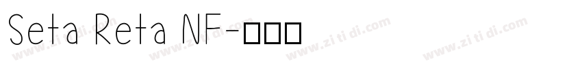 Seta Reta NF字体转换